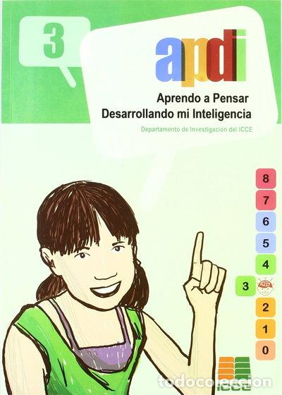 Libros: APDI 3, aprendo a pensar desarrollando mi inteligencia- 9788472781924