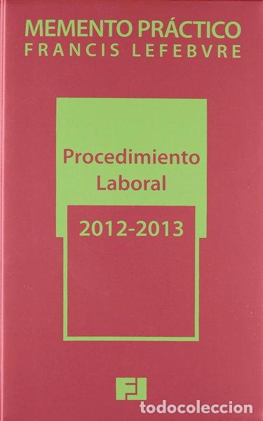 Livres: Memento pr&aacute;ctico Procedimiento Laboral 2012-2013- 9788415446132