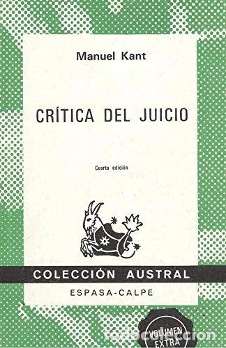 Livres: Cr&iacute;tica del juicio- 9788423916207
