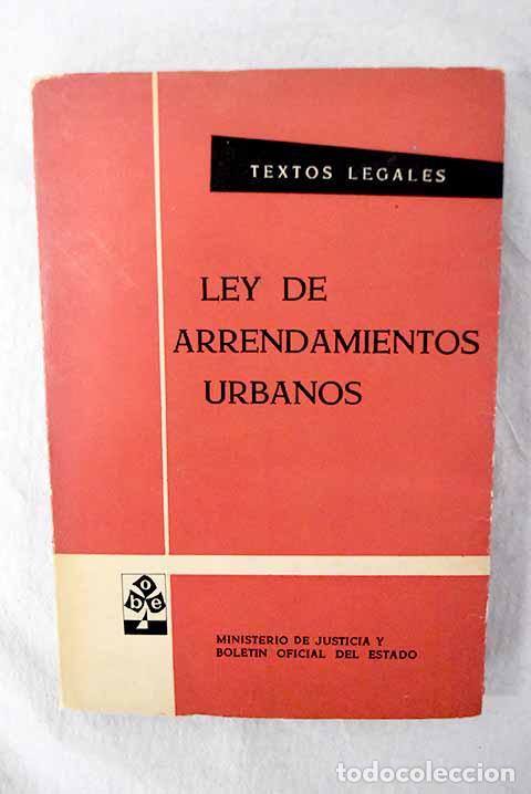 Libri di seconda mano: Ley de arrendamientos urbanos