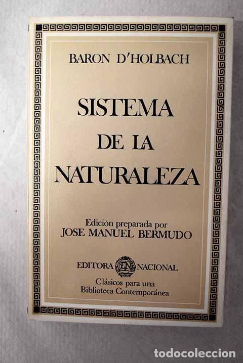 Libros: Sistema de la naturaleza.- Holbach, Paul Henri Dietrich