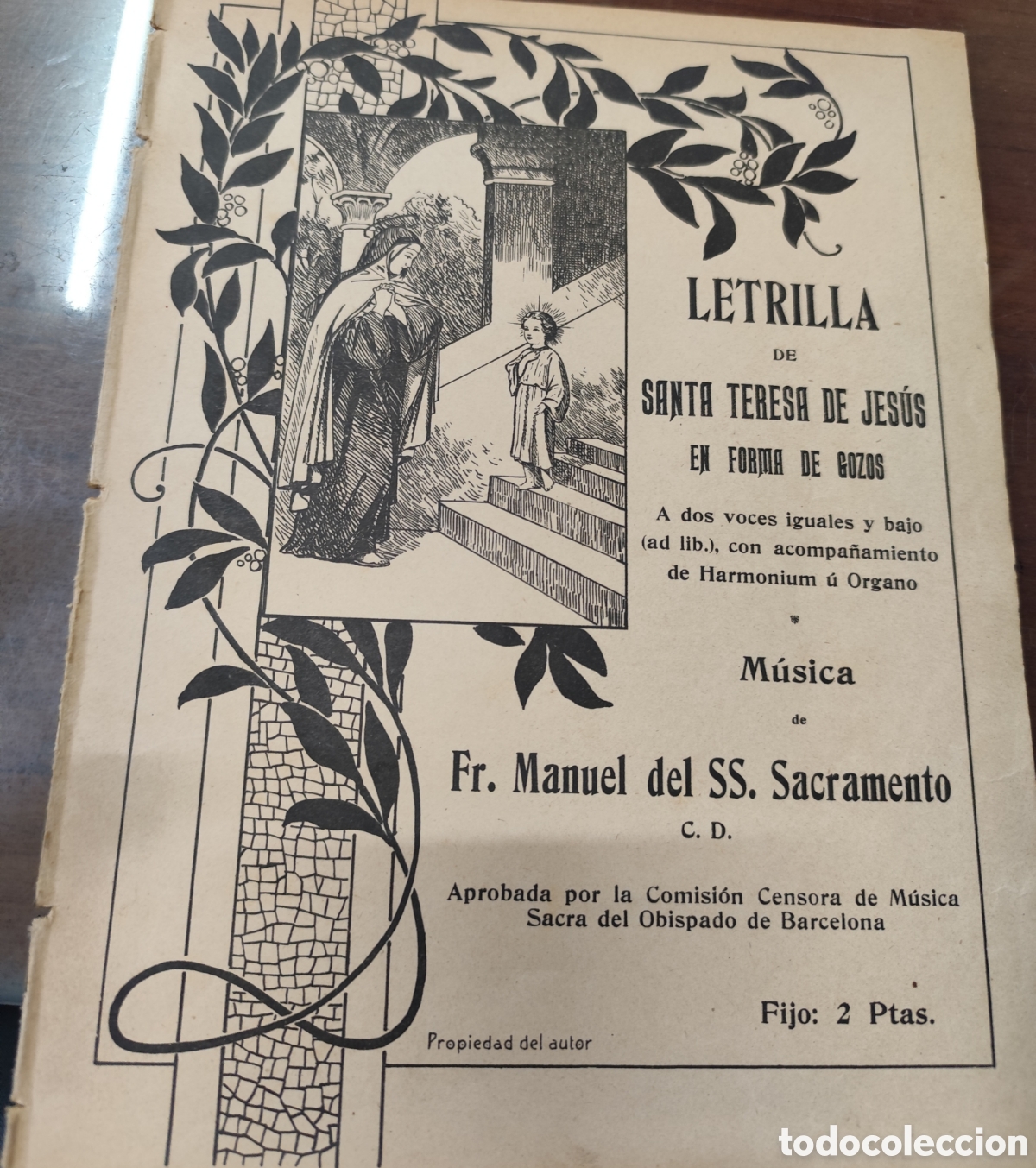 B&uuml;cher: LETRILLA DE SANTA TERESA DE JESUS EN FORMA DE GOZOS. A dos voces iguales y bajo con aciompa&ntilde;amiento