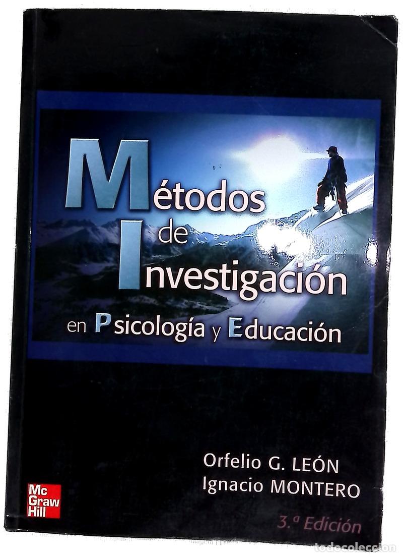 Libros: M&eacute;todos de investigaci&oacute;n en psicolog&iacute;a y educaci&oacute;n