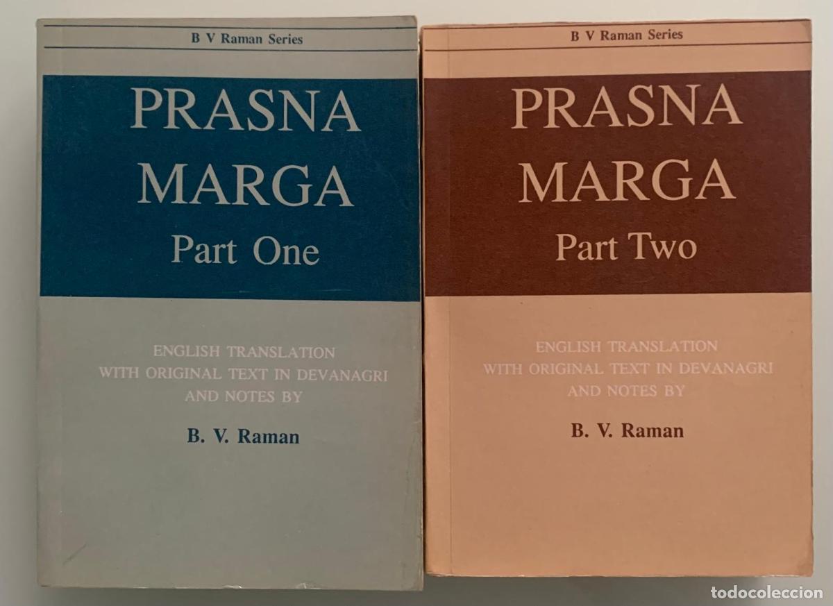 Libros: PRASNA MARGA (2 tomos) - Bangalore Venkata Raman