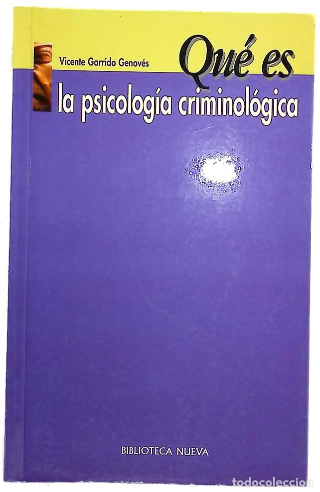 Libros: &rdquo;Qu&eacute; es&rdquo; la psicolog&iacute;a criminol&oacute;gica