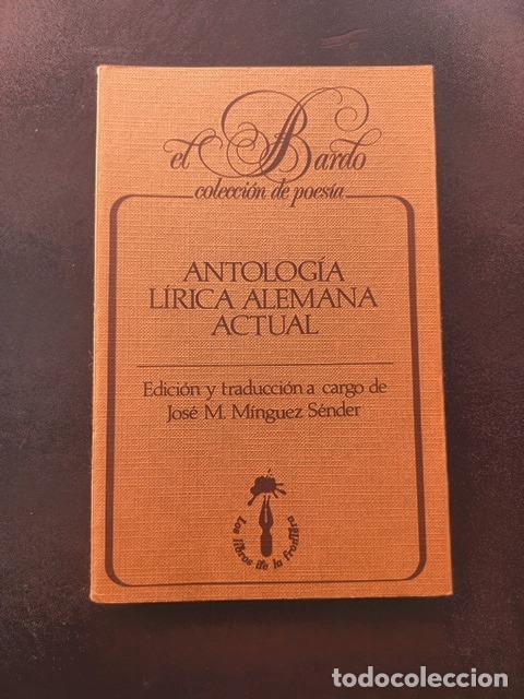Libros: Jos&eacute; M. M&iacute;nguez S&eacute;nder (ed.) - Antolog&iacute;a l&iacute;rica alemana actual