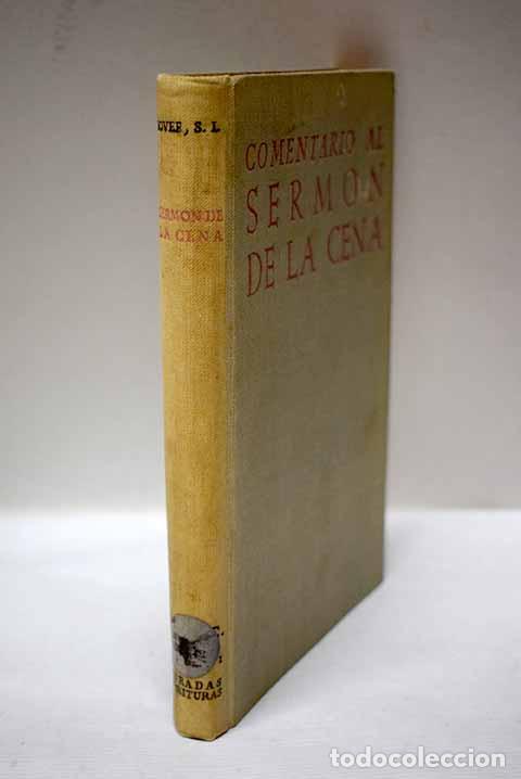 Livros em segunda m&atilde;o: Comentario al Serm&oacute;n de la Cena.- Bover, Jos&eacute; Mar&iacute;a