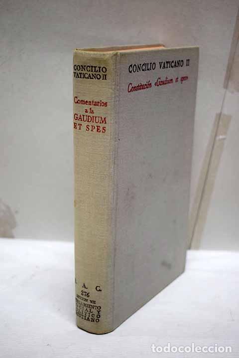 Livros em segunda m&atilde;o: Comentarios a la constituci&oacute;n Gaudium et Spes, sobre la Iglesia en el mundo actual