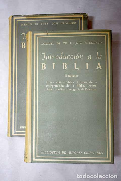 Libros: Introducci&oacute;n a la Biblia.- Tuya, Manuel de - Foto 1