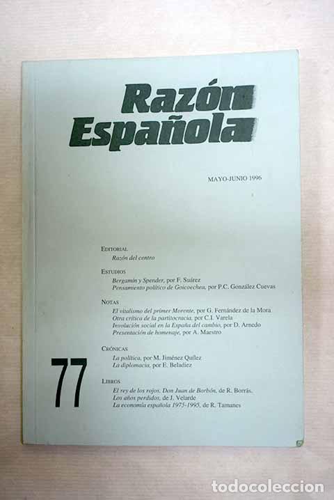Libros: Raz&oacute;n Espa&ntilde;ola, n&ordm; 77