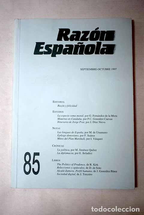 Libros: Raz&oacute;n Espa&ntilde;ola, n&ordm; 85 - Foto 1