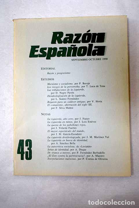 Libros: Raz&oacute;n Espa&ntilde;ola, n&ordm; 43 - Foto 1