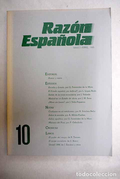 Libros: Raz&oacute;n Espa&ntilde;ola, n&ordm; 10