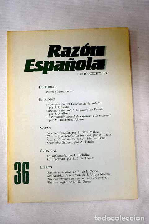 Libros: Raz&oacute;n Espa&ntilde;ola, n&ordm; 36 - Foto 1