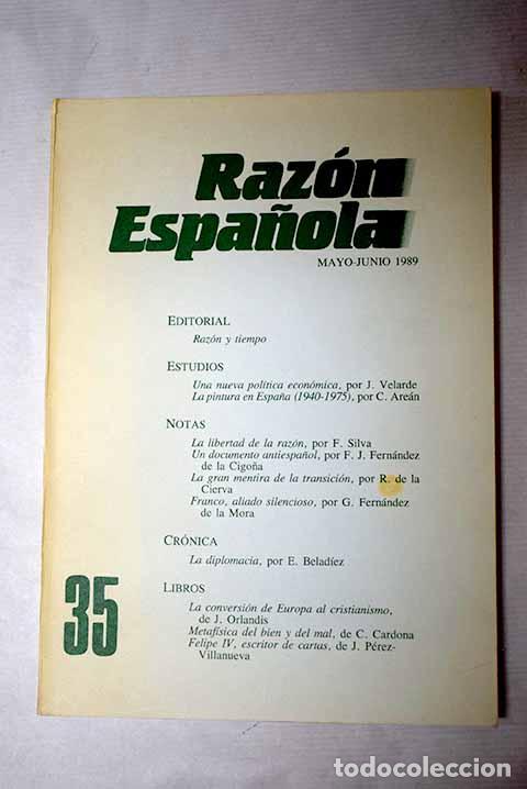 Libros: Raz&oacute;n Espa&ntilde;ola, n&ordm; 35