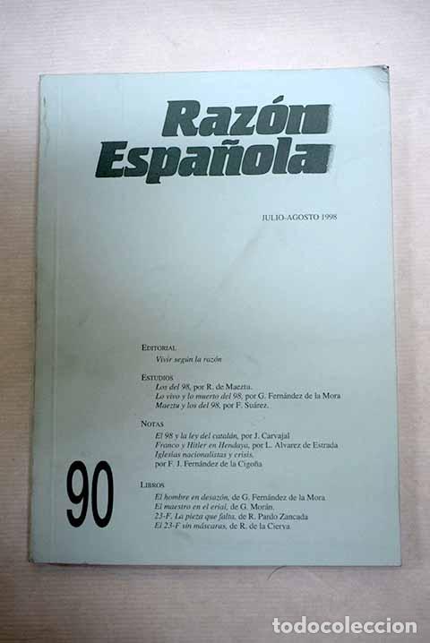 Libros: Raz&oacute;n Espa&ntilde;ola, n&ordm; 90 - Foto 1