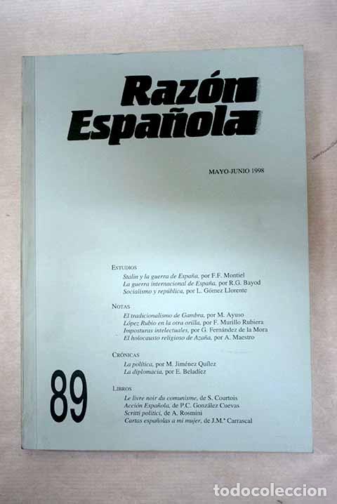 Libros: Raz&oacute;n Espa&ntilde;ola, n&ordm; 89 - Foto 1