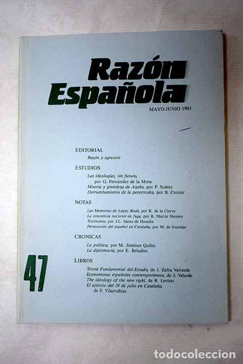 books: Raz&oacute;n Espa&ntilde;ola, n&ordm; 47