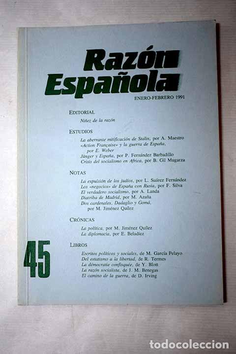 books: Raz&oacute;n Espa&ntilde;ola, n&ordm; 45