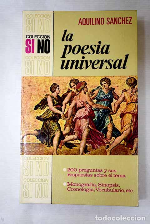 books: La poes&iacute;a universal: S&aacute;nchez, Aquilino.- S&aacute;nchez, Aquilino