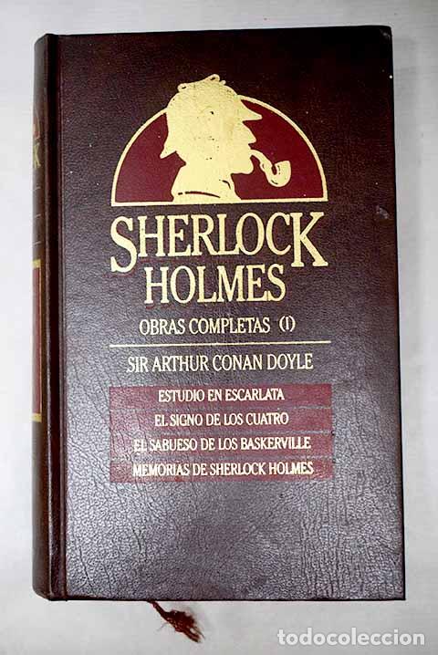 Libros: Estudio en escarlata; El signo de los cuatro; El sabueso de los Baskerville.- Conan-Doyle, Arthur