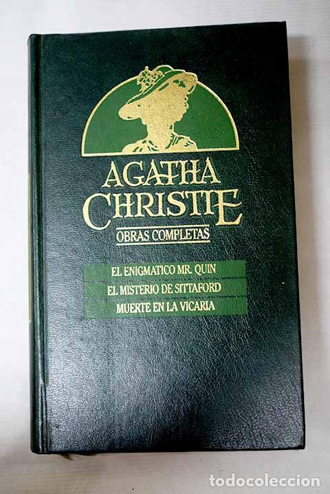 Libros: El enigm&aacute;tico Mr. Quin ; El misterio de Sittaford ; Muerte en la vicar&iacute;a.- Christie, Agatha