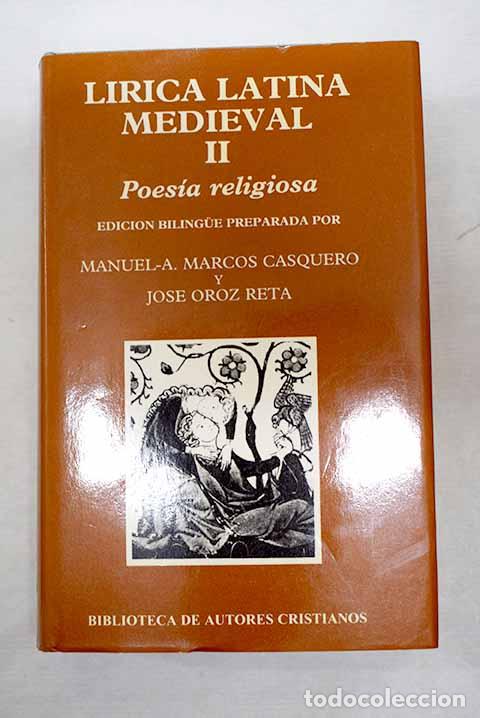 Libros: L&iacute;rica latina medieval, tomo II