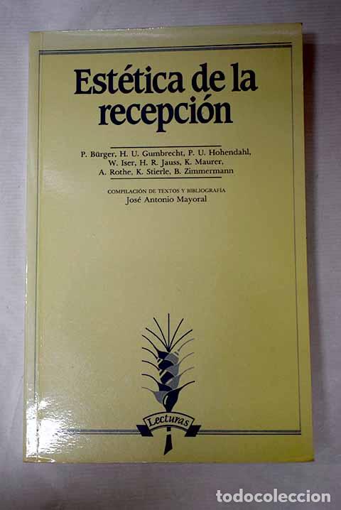 books: Est&eacute;tica de la recepci&oacute;n