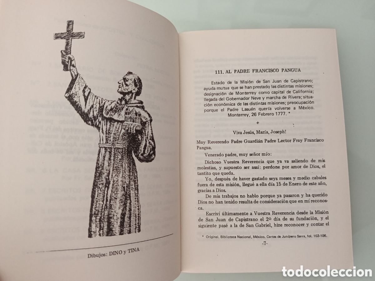 Libros: ESCRITOS DE FRAY JUN&Iacute;PERO SERRA TOMO IV - Foto 6