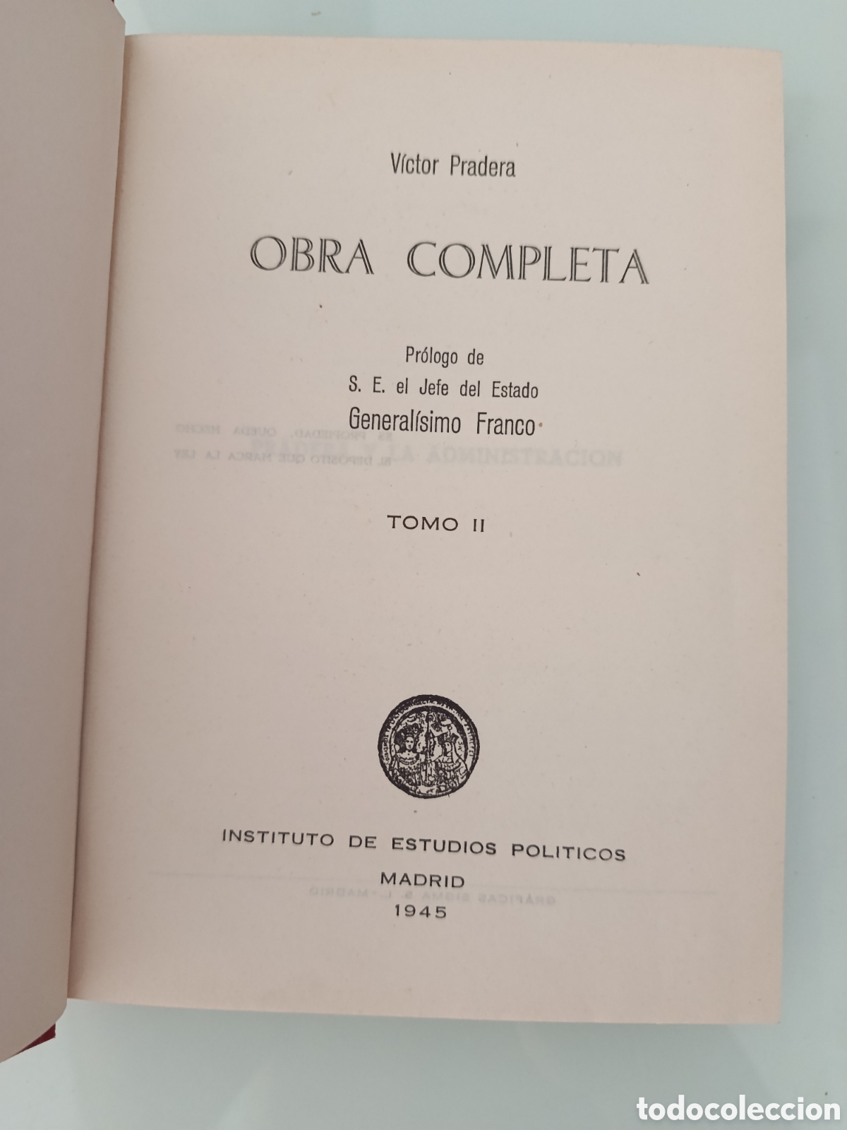 Libros: TOMO II V&Iacute;CTOR PRADERA OBRA COMPLETA - Foto 2