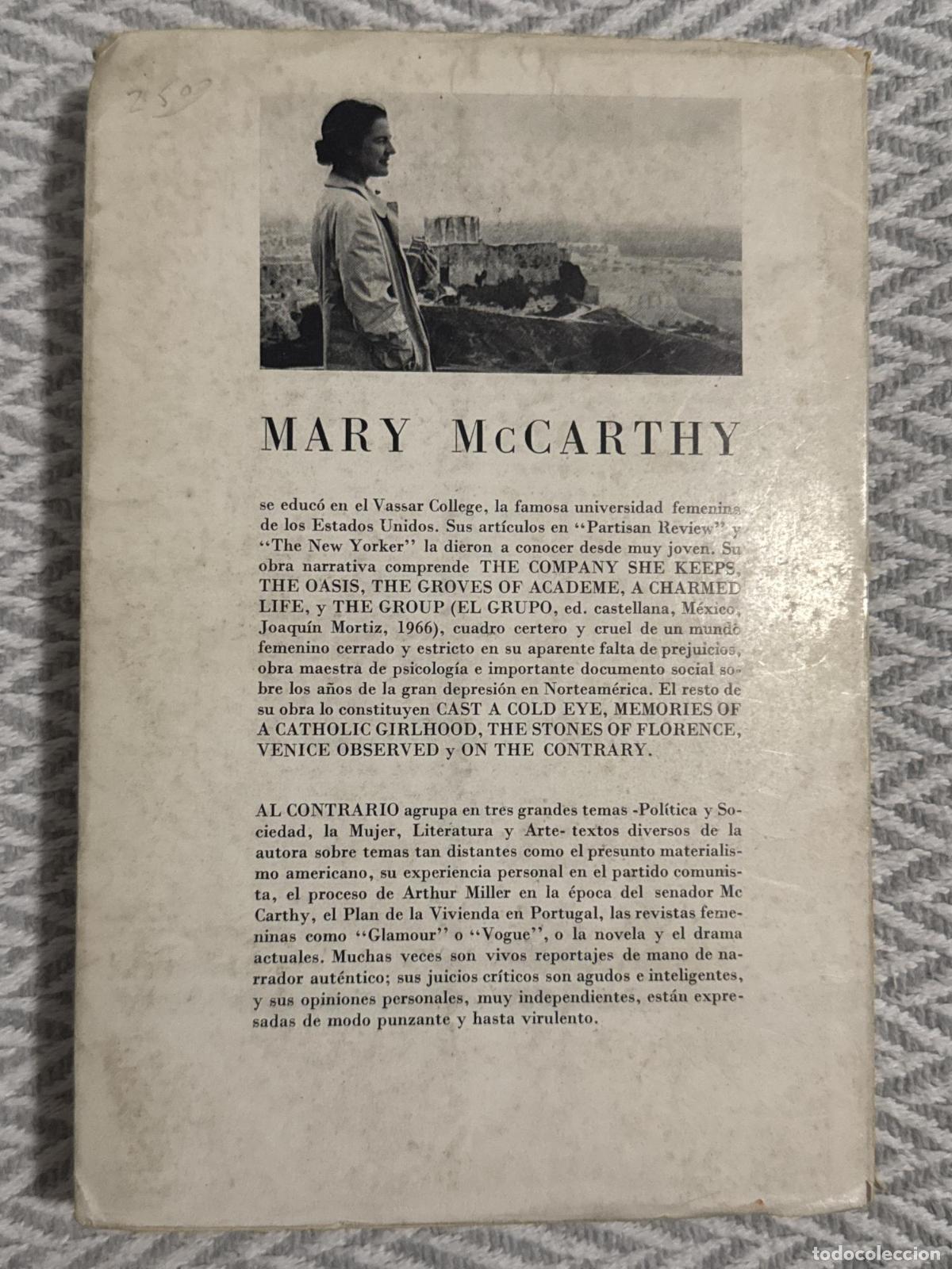 Libros: Al contrario - Mary McCarthy - Foto 3