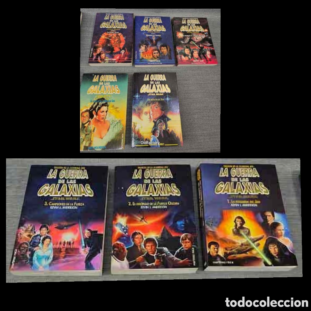 Libros: Lote 8 libros Star Wars 2 trilog&iacute;as + 2 libros - Foto 1