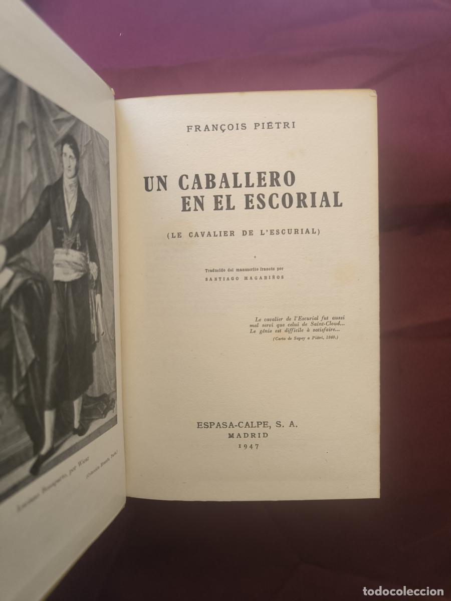 Livros em segunda m&atilde;o: Un caballero en El Escorial - Fran&ccedil;ois Pi&eacute;tri
