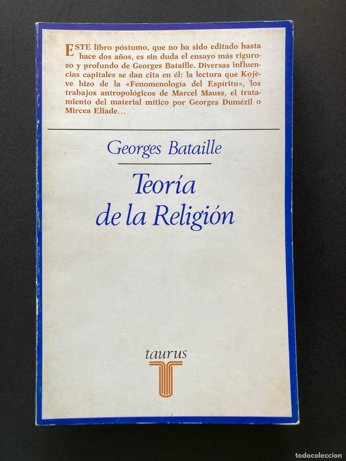 Libros: Georges Bataille - Teor&iacute;a de la religi&oacute;n - Foto 1