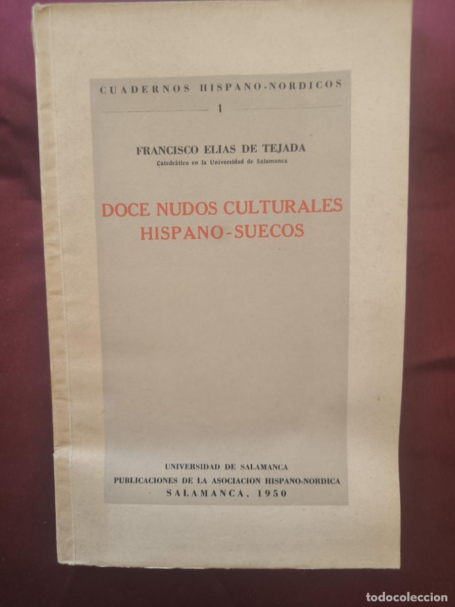 Libros: Doce nudos culturales hispano-suecos - Francisco El&iacute;as de Tejada y Sp&iacute;nola
