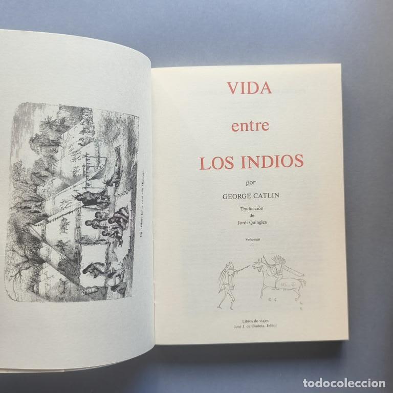 Libros: Vida entre los Indios. (2 vols., completo). - Catlin, George. - Foto 3