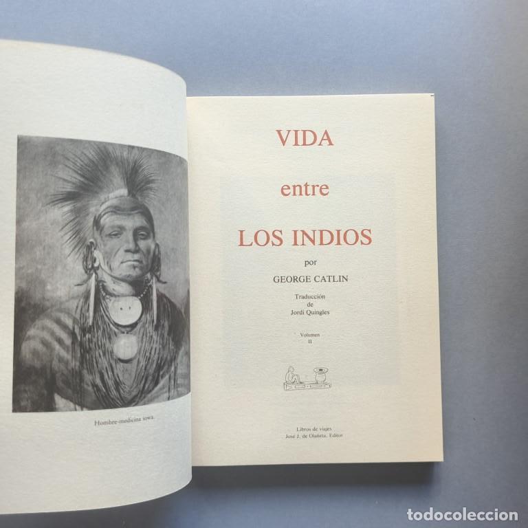 Libros: Vida entre los Indios. (2 vols., completo). - Catlin, George. - Foto 6