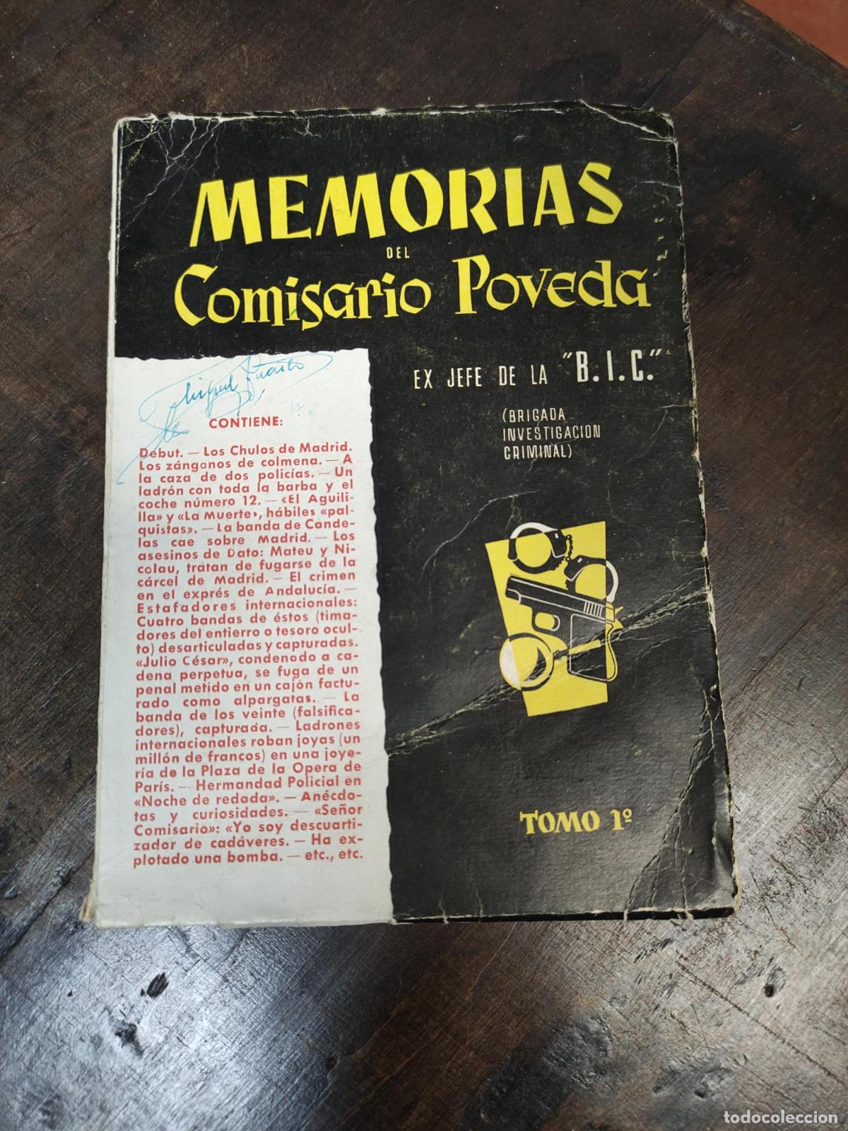 Libros: MEMORIAS DEL COMISARIO POVEDA ( ES JEFE DE LA B.I.C ) -