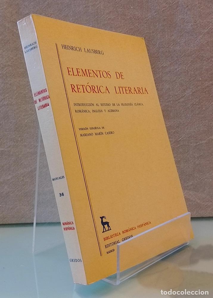 Libros: Elementos de ret&oacute;rica literaria - Heinrich Lausberg