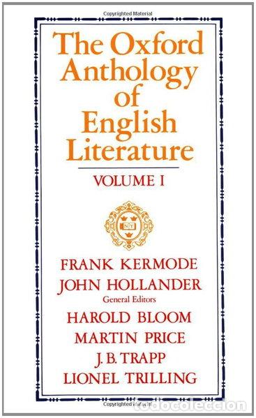 Libros: The Oxford Anthology of English Literature: Volume I- 9780195016574