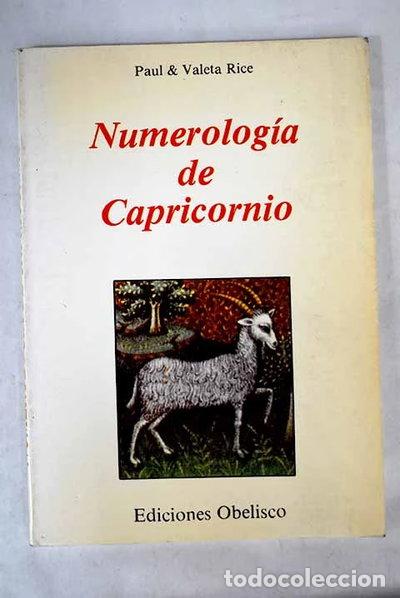 Libros: Numerolog&iacute;a de Capricornio- 9788477200109