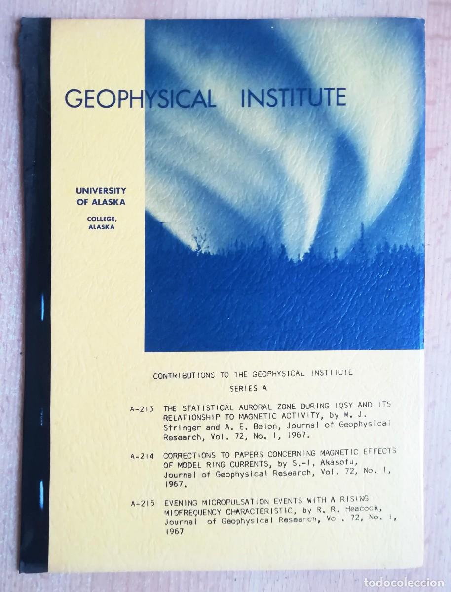 Libros: Geophysical Institute. Universidad de Alaska. Contribuciones 1967.