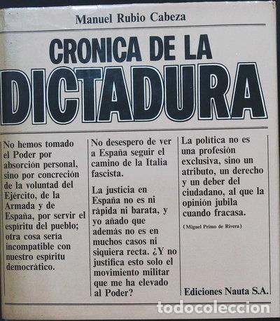 Libros: Cr&oacute;nica de la dictadura- 9788427803480