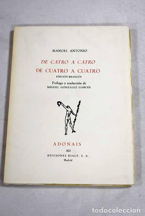 books: De catro a catro: follas sin data dun diario dabordo.- Manoel Antonio