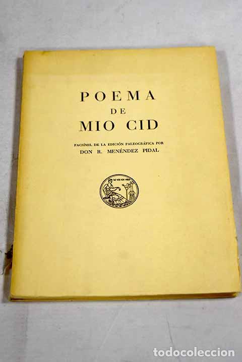 Libros: Poema de M&iacute;o Cid: facs&iacute;mil de la edici&oacute;n paleogr&aacute;fica - Foto 1