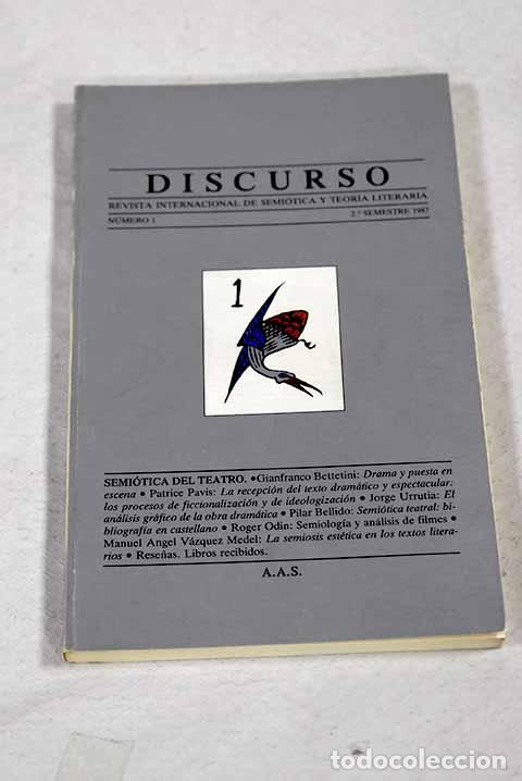 Libros: Discurso: revista. N&ordm; 1 - Foto 1