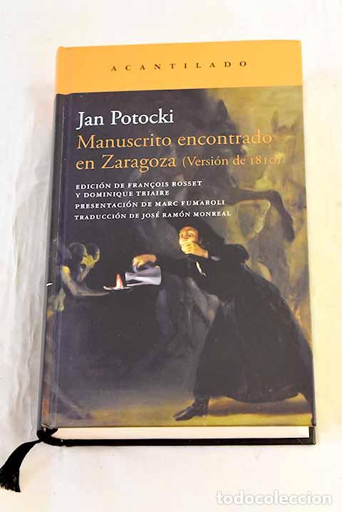 Libros: Manuscrito encontrado en Zaragoza: (versi&oacute;n de 1810).- Potocki, Jan
