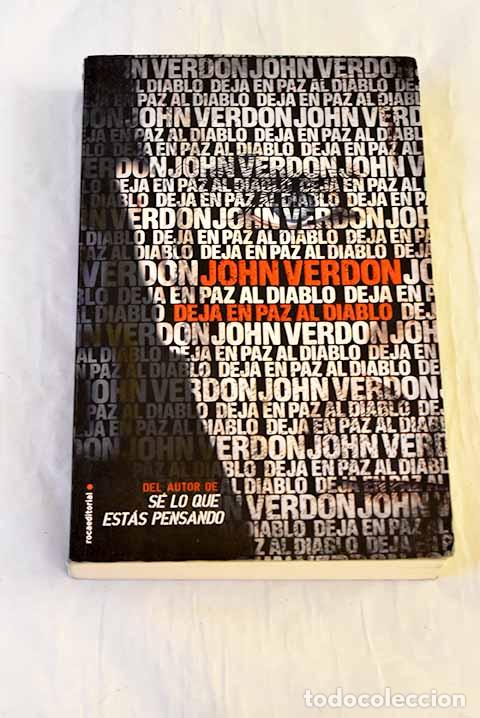 Libros: Deja en paz al diablo.- Verdon, John