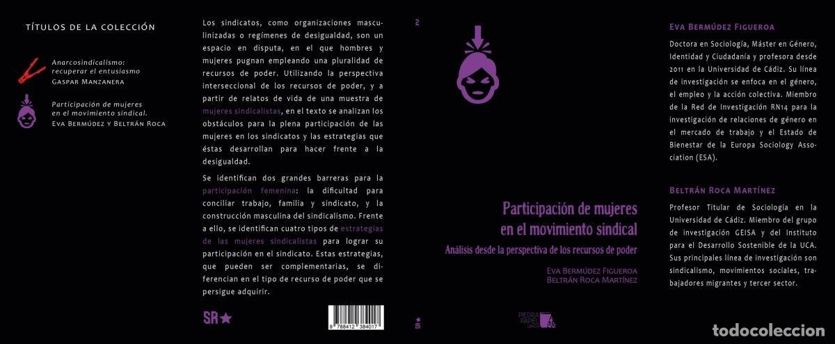 Libros: BERM&Uacute;DEZ FIGUEROA, Eva; ROCA MART&Iacute;NEZ, Beltr&aacute;n. - Participaci&oacute;n de mujeres en el movimiento sindical