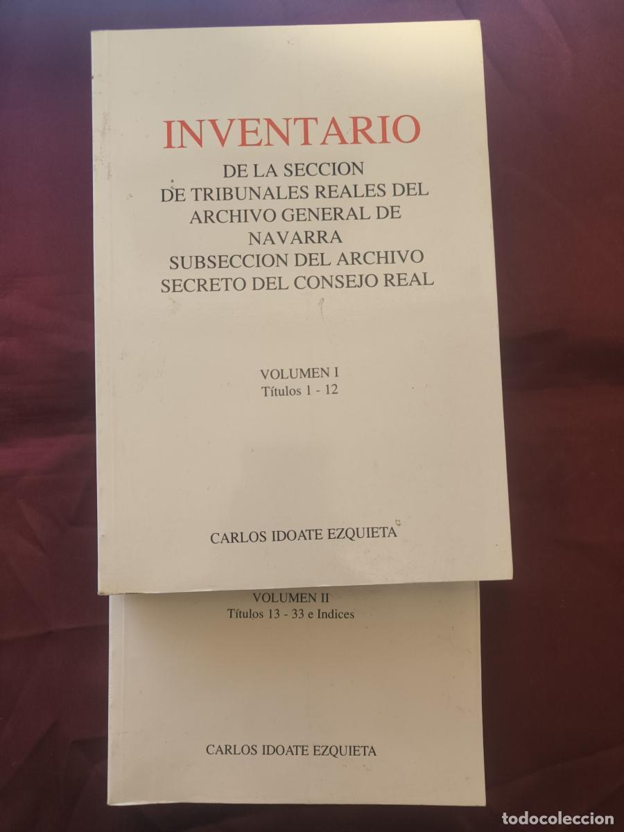Libros: Inventario de la Secci&oacute;n de Tribunales Reales del Archivo General de Navarra. Subsecci&oacute;n del Archiv